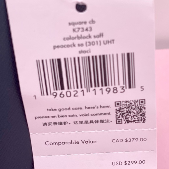 Kate Spade Staci Square Crossbody
Peacock Sapphire Multi - Picture 9 of 10